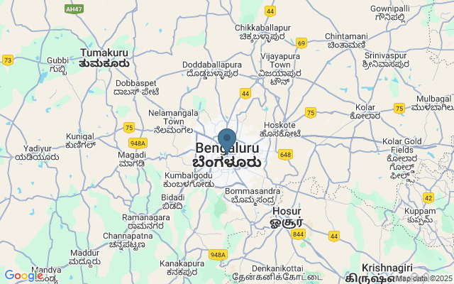 Kaart met locatie Venkatappa Art Gallery